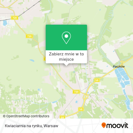 Mapa Kwiaciarnia na rynku