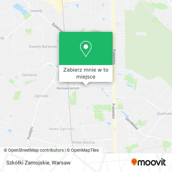 Mapa Szkółki Zamojskie