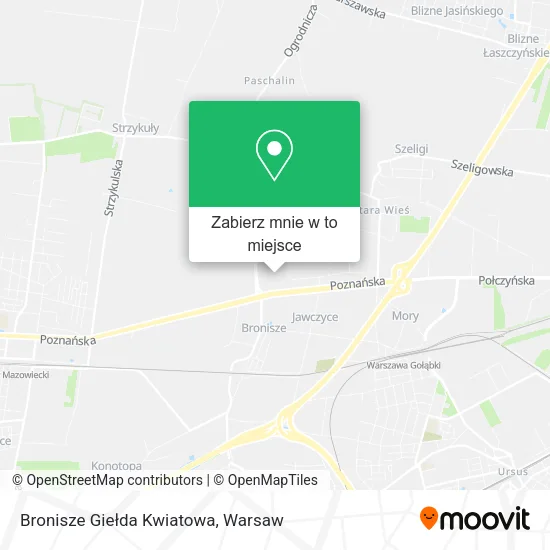 Mapa Bronisze Giełda Kwiatowa