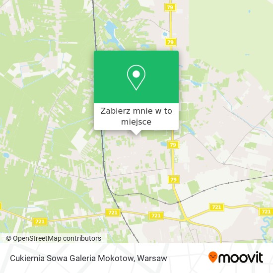 Mapa Cukiernia Sowa Galeria Mokotow