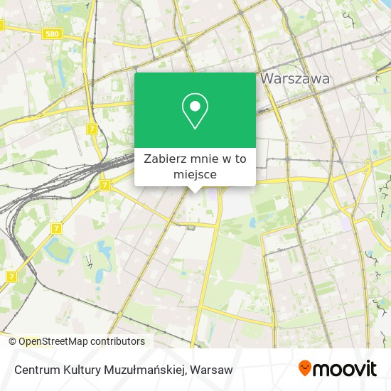 Mapa Centrum Kultury Muzułmańskiej