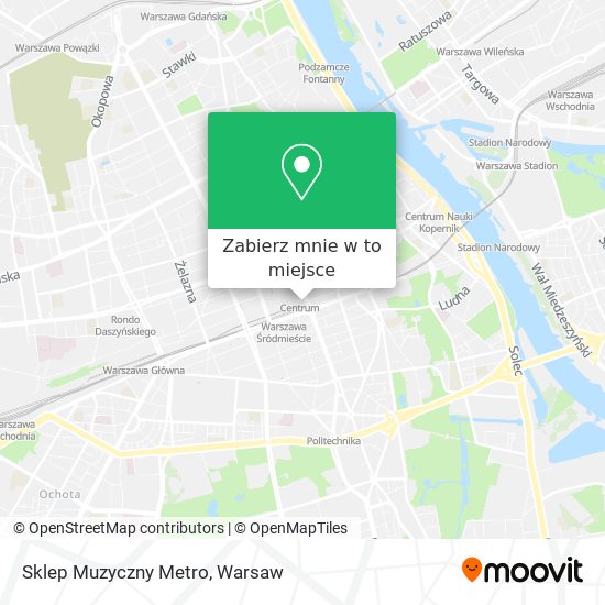 Mapa Sklep Muzyczny Metro