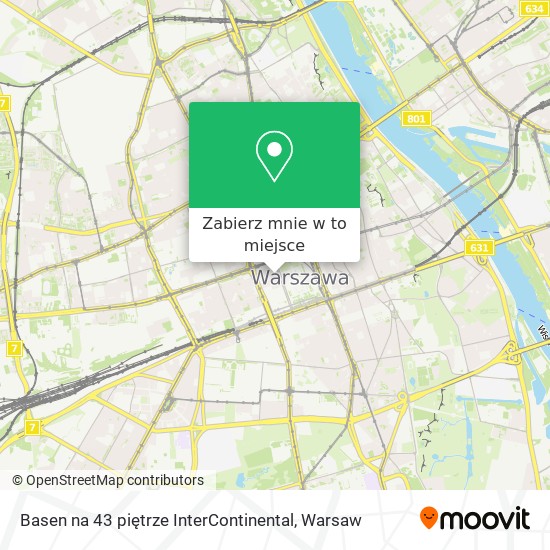 Mapa Basen na 43 piętrze InterContinental