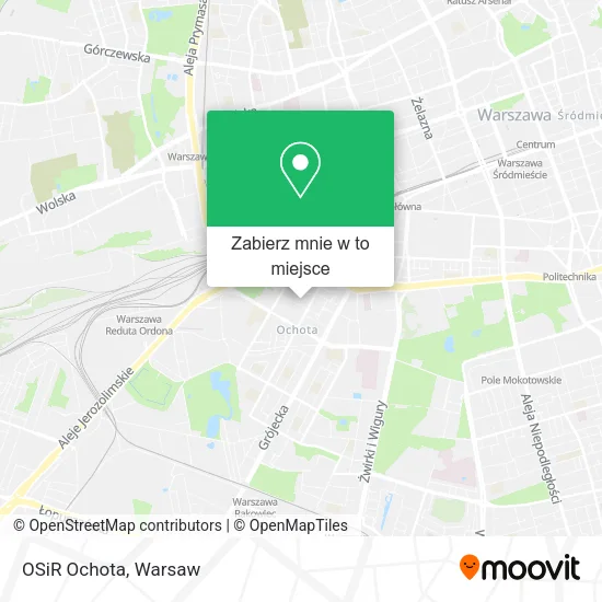 Mapa OSiR Ochota