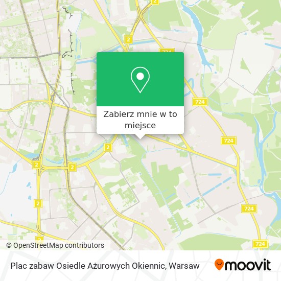 Mapa Plac zabaw Osiedle Ażurowych Okiennic