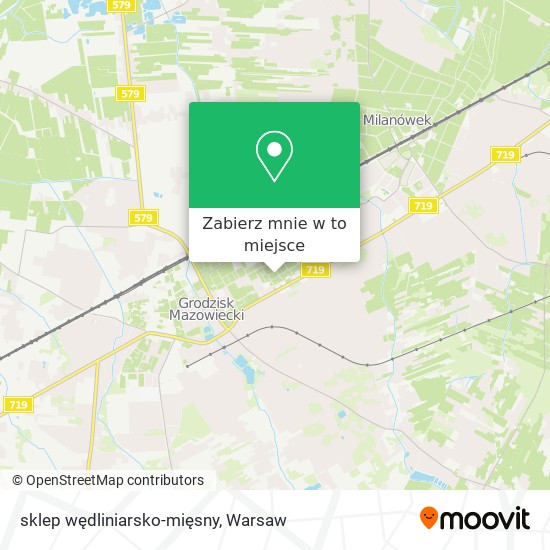 Mapa sklep wędliniarsko-mięsny