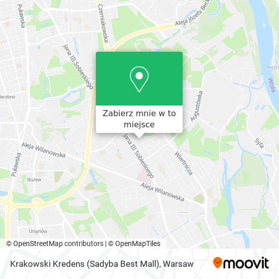 Mapa Krakowski Kredens (Sadyba Best Mall)