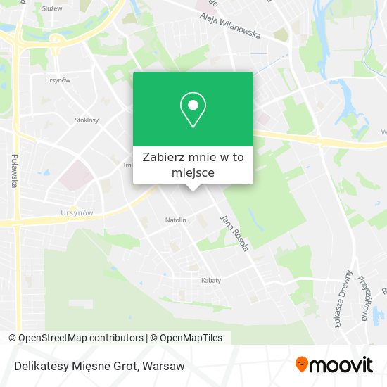 Mapa Delikatesy Mięsne Grot