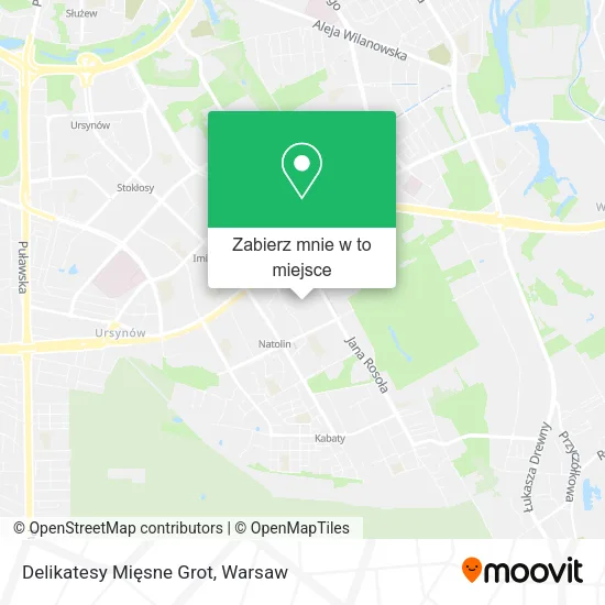 Mapa Delikatesy Mięsne Grot