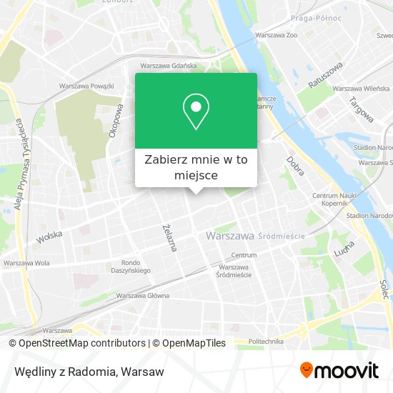 Mapa Wędliny z Radomia