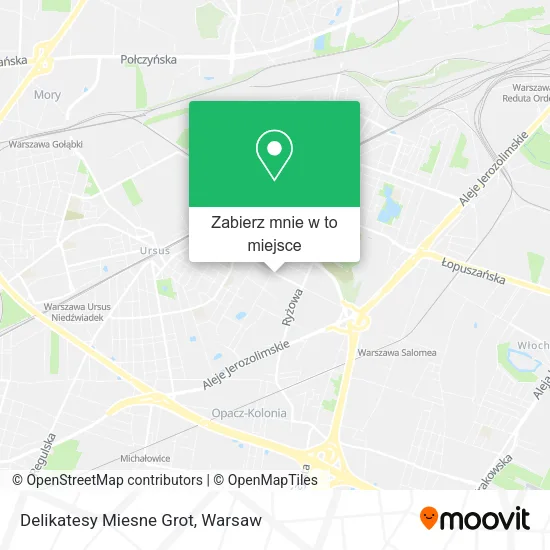 Mapa Delikatesy Miesne Grot
