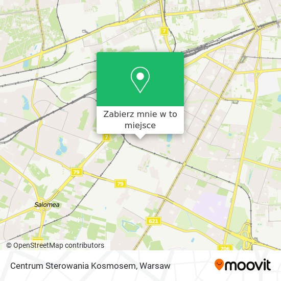 Mapa Centrum Sterowania Kosmosem