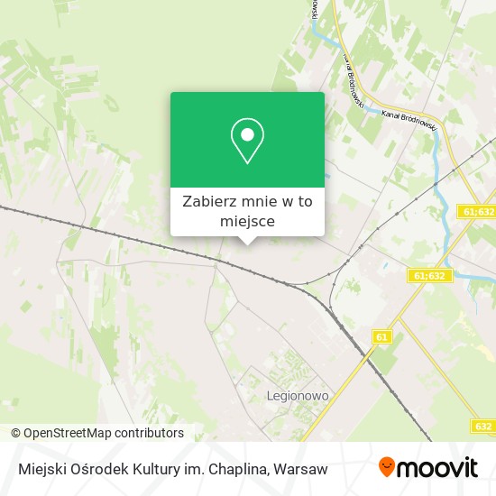 Mapa Miejski Ośrodek Kultury im. Chaplina