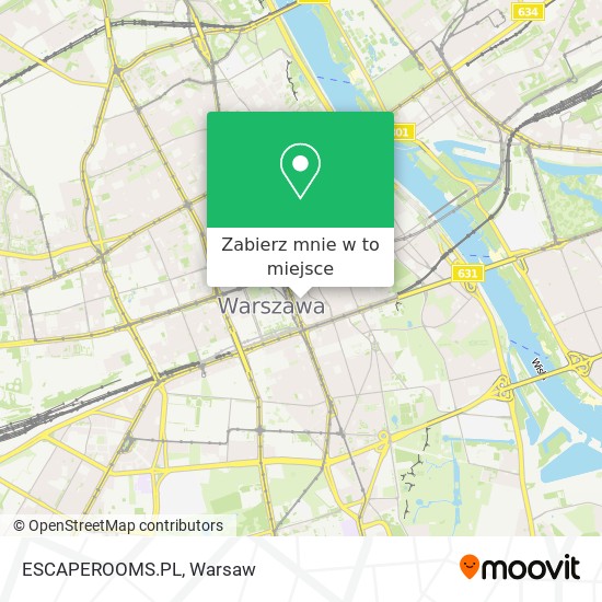 Mapa ESCAPEROOMS.PL