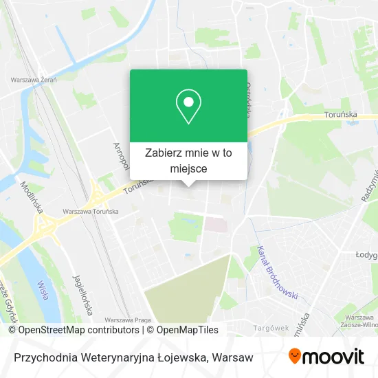 Mapa Przychodnia Weterynaryjna Łojewska