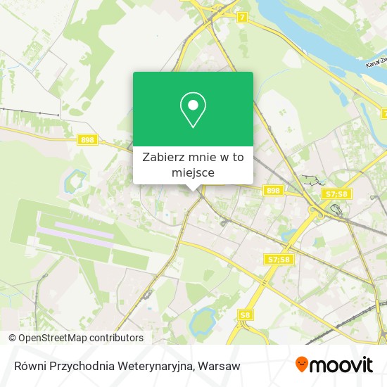 Mapa Równi Przychodnia Weterynaryjna