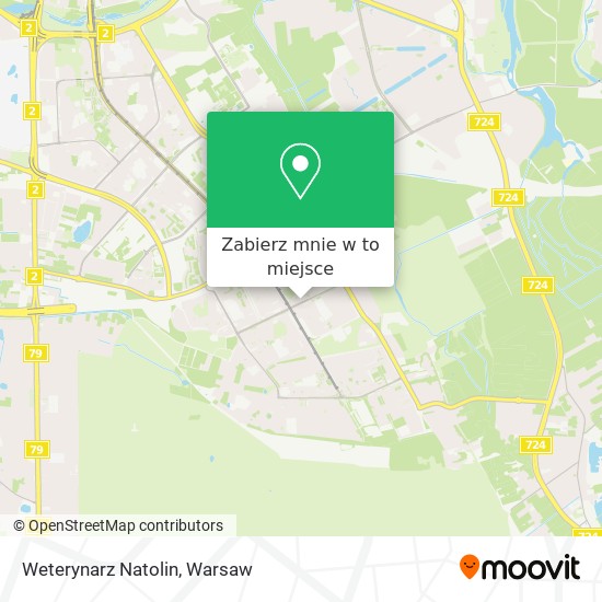 Mapa Weterynarz Natolin