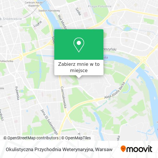 Mapa Okulistyczna Przychodnia Weterynaryjna