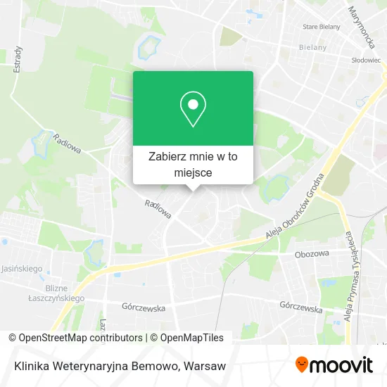 Mapa Klinika Weterynaryjna Bemowo