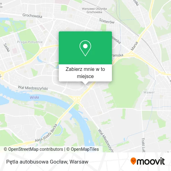 Mapa Pętla autobusowa Gocław