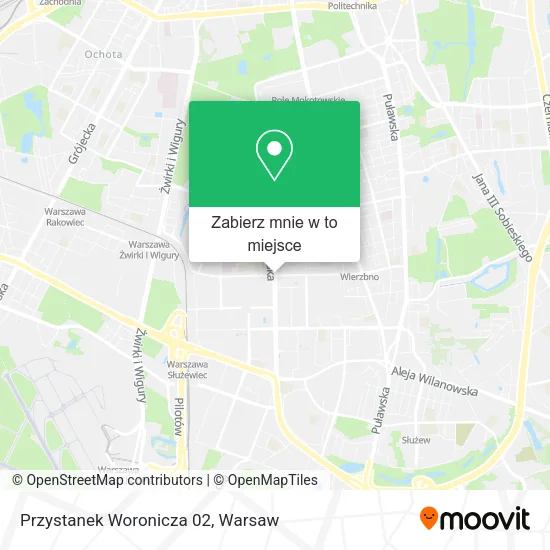 Mapa Przystanek Woronicza 02