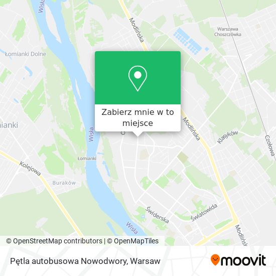 Mapa Pętla autobusowa Nowodwory