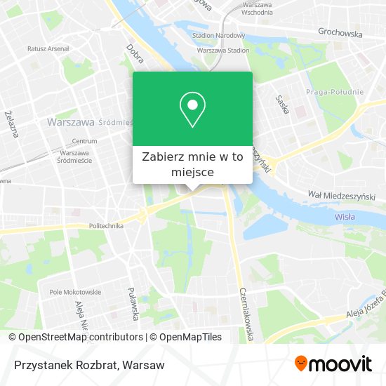 Mapa Przystanek Rozbrat