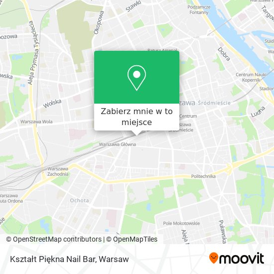 Mapa Kształt Piękna Nail Bar