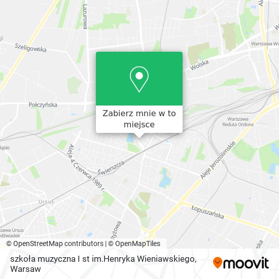 Mapa szkoła muzyczna I st im.Henryka Wieniawskiego