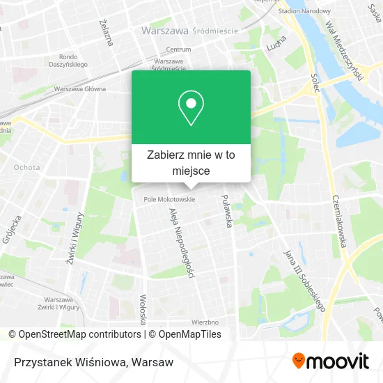 Mapa Przystanek Wiśniowa