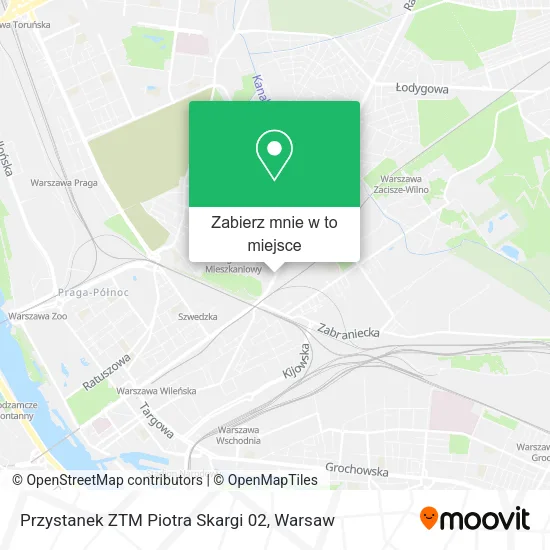 Mapa Przystanek ZTM Piotra Skargi 02