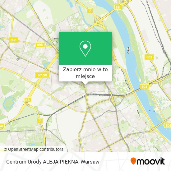 Mapa Centrum Urody ALEJA PIĘKNA