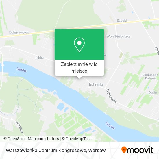 Mapa Warszawianka Centrum Kongresowe