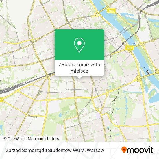 Mapa Zarząd Samorządu Studentów WUM