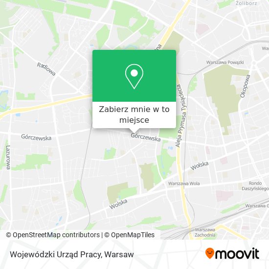 Mapa Wojewódzki Urząd Pracy