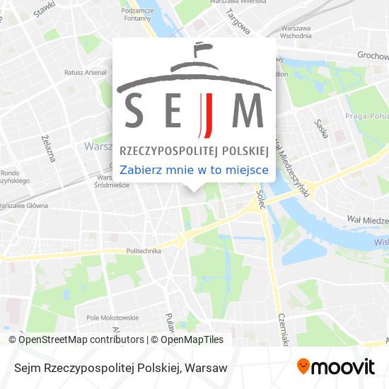 Mapa Sejm Rzeczypospolitej Polskiej