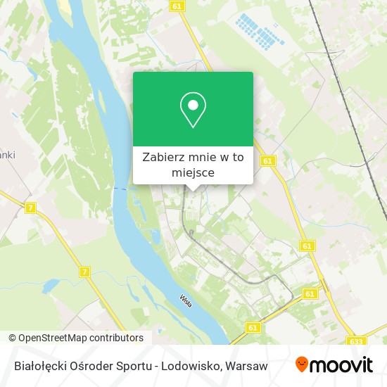 Mapa Białołęcki Ośroder Sportu - Lodowisko