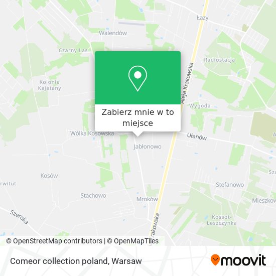 Mapa Comeor collection poland