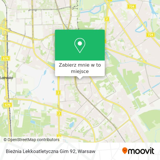 Mapa Bieżnia Lekkoatletyczna Gim 92