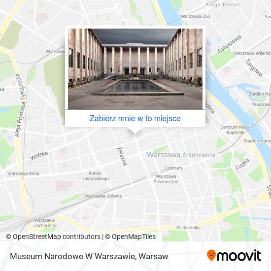 Mapa Museum Narodowe W Warszawie