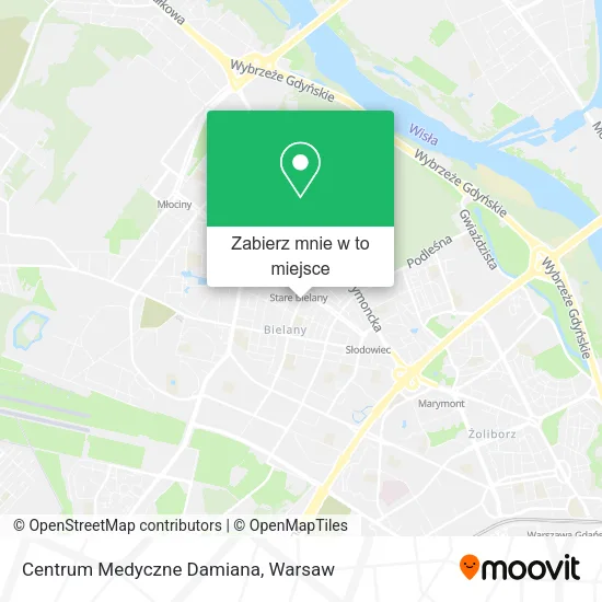 Mapa Centrum Medyczne Damiana
