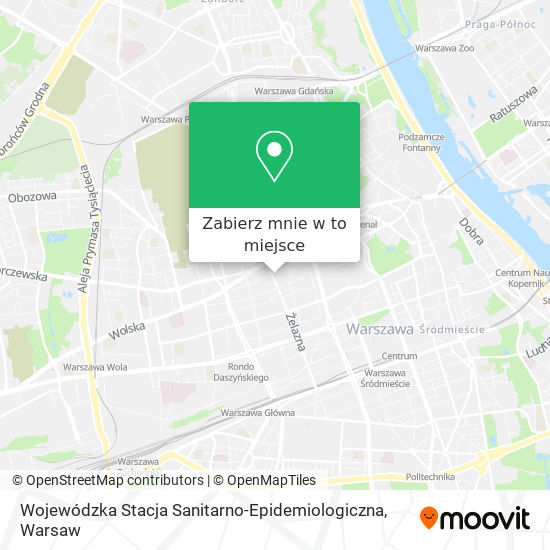 Mapa Wojewódzka Stacja Sanitarno-Epidemiologiczna