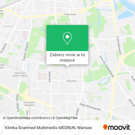 Mapa Klinika Scanmed Multimedis MEDRUN