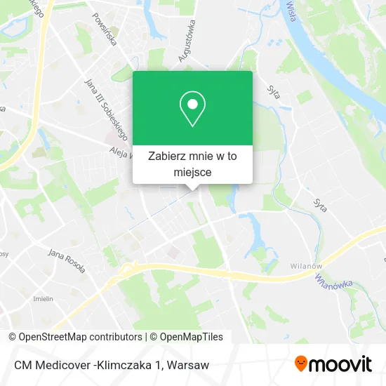 Mapa CM Medicover -Klimczaka 1