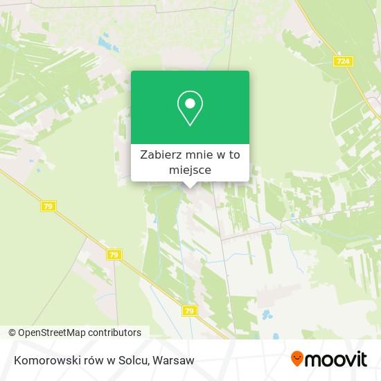 Mapa Komorowski rów w Solcu