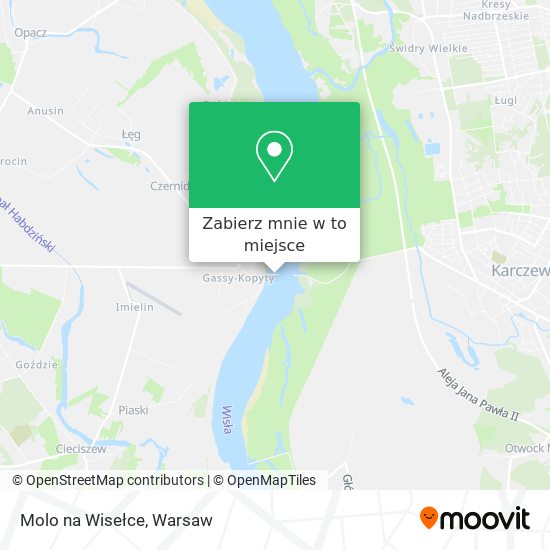 Mapa Molo na Wisełce