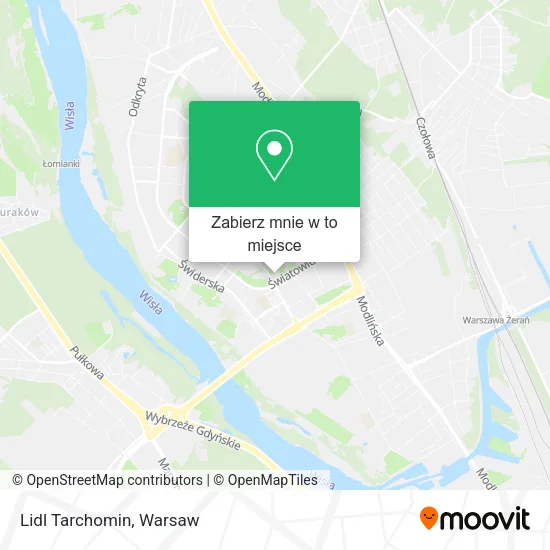 Mapa Lidl Tarchomin
