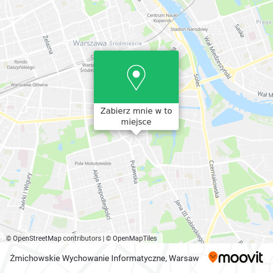 Mapa Żmichowskie Wychowanie Informatyczne