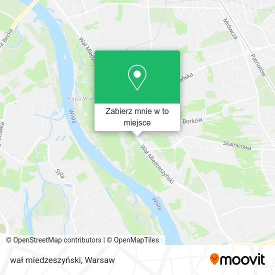Mapa wał miedzeszyński