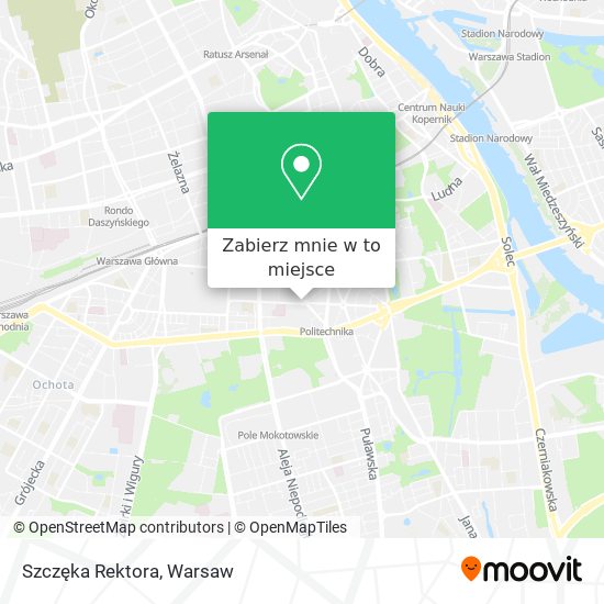 Mapa Szczęka Rektora